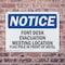 Signmission Front Desk Evacuation Meeting Location Flag, 10 in W x Rectangle, Plastic OS-2PACK-NS-P-710-L-12926 - alternate 4